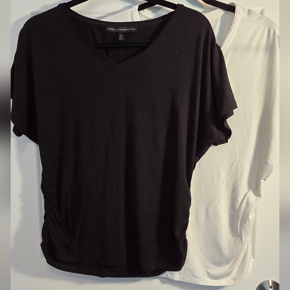 WHBM Black and White Women's Tops